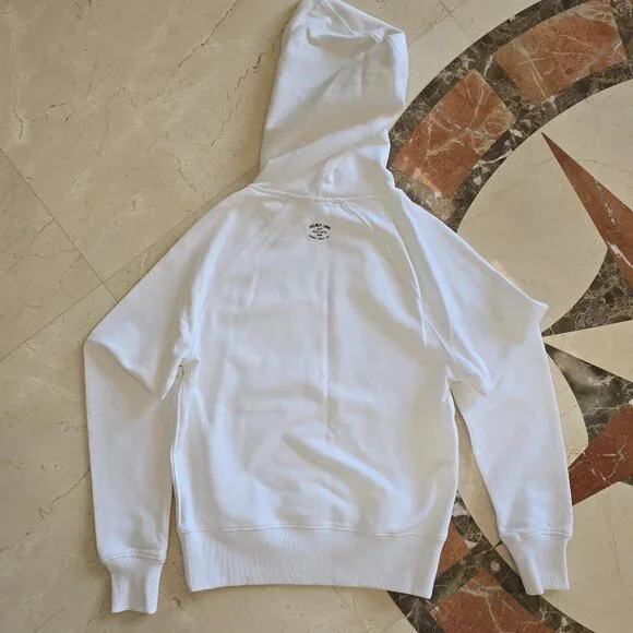 Helmut Lang White Hoodie Sweater Sweaters